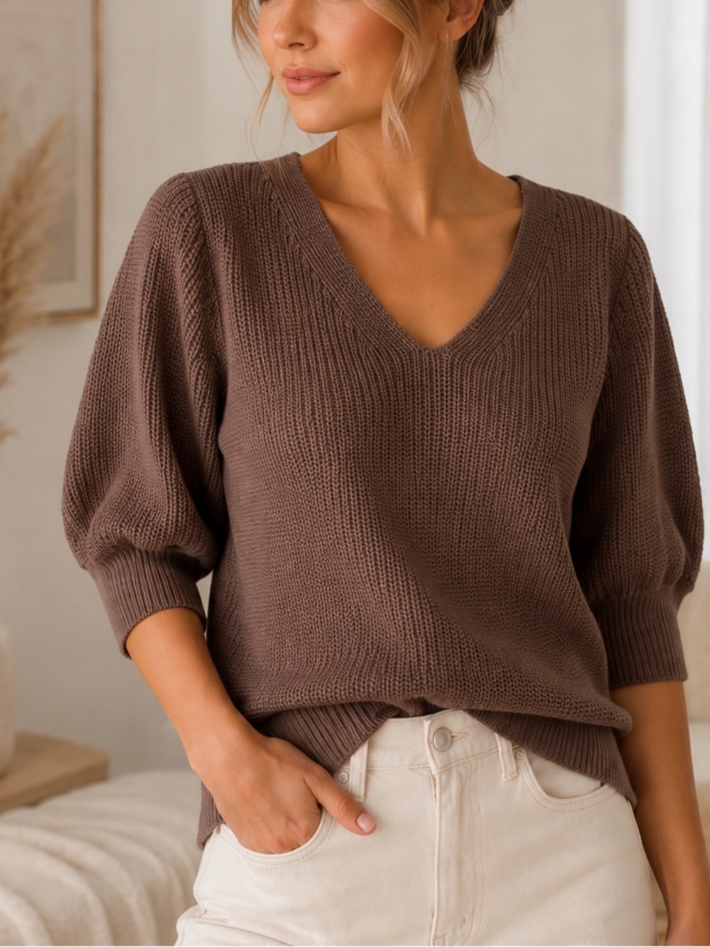 Gentle Fawn Knit Sweater – Size S